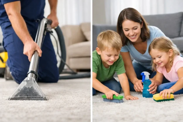 Professional Carpet Cleaning vs DIY
