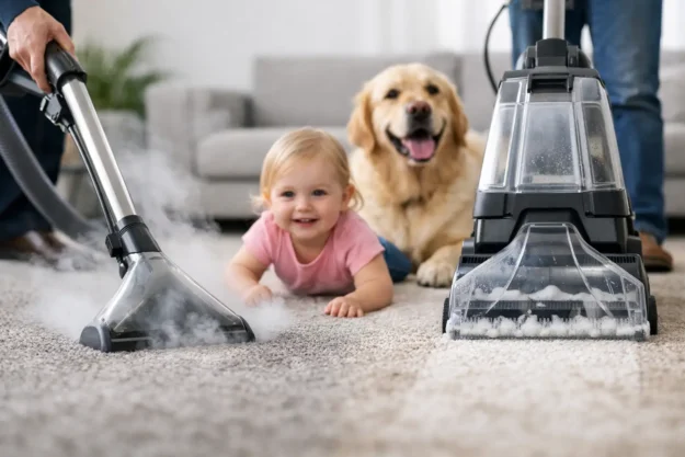 Steam Cleaning vs Shampooing Carpets