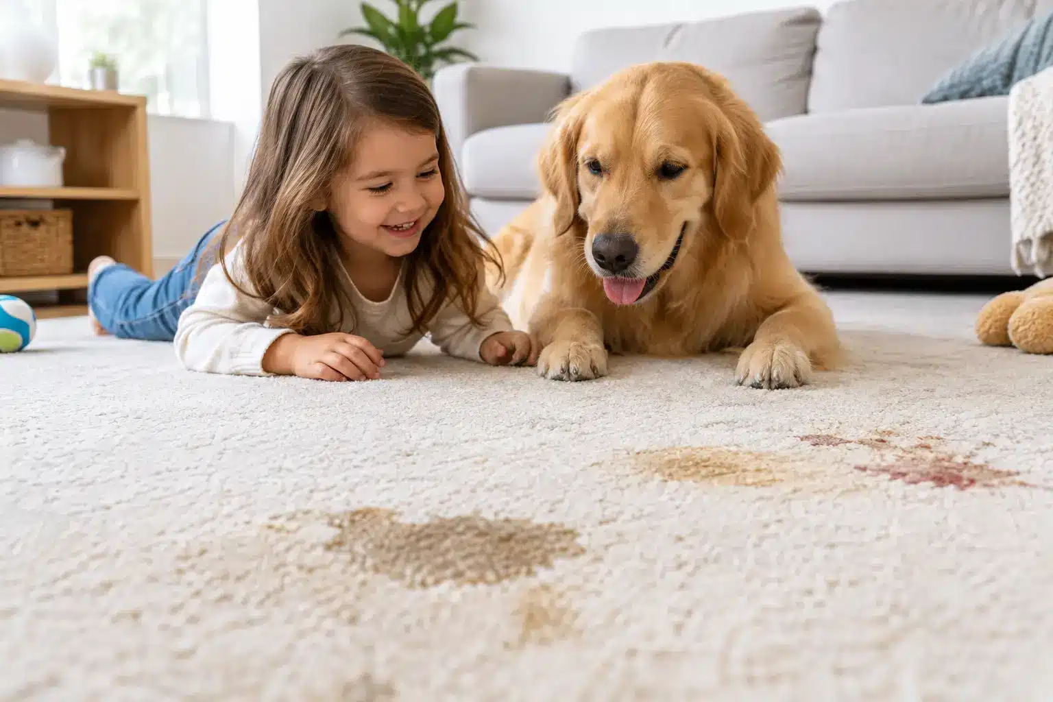 What Causes Recurring Stains in Your Carpet?